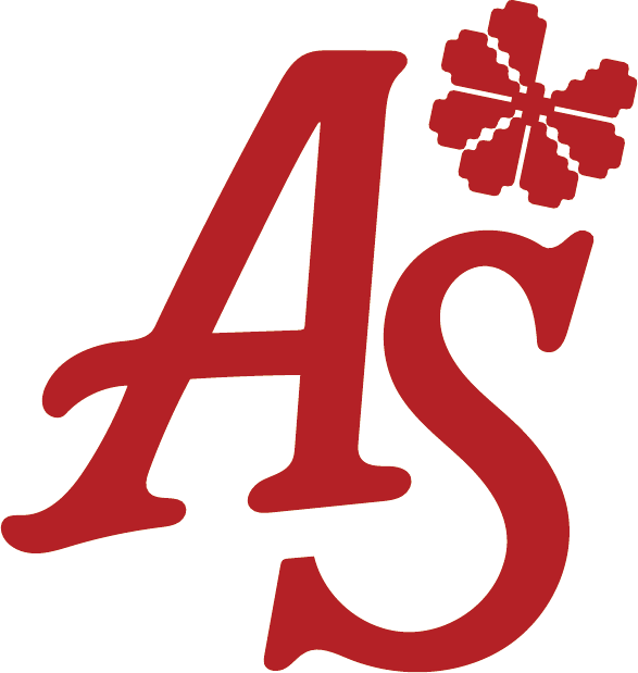 Script AS with flower, alternative mark