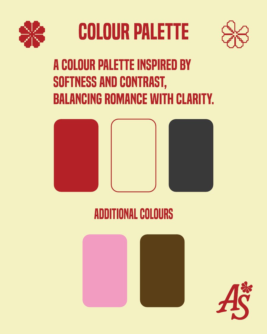 Affair Studios colour palette slide