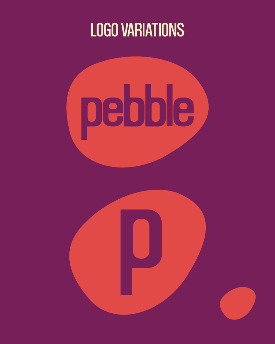 Pebble logo variations